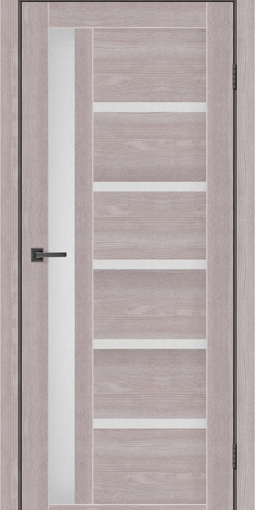 Дверное полотно MS Doors ORLEAN 70 см дуб серый/Стекло сатин (63e4db40680273031d2654e3)