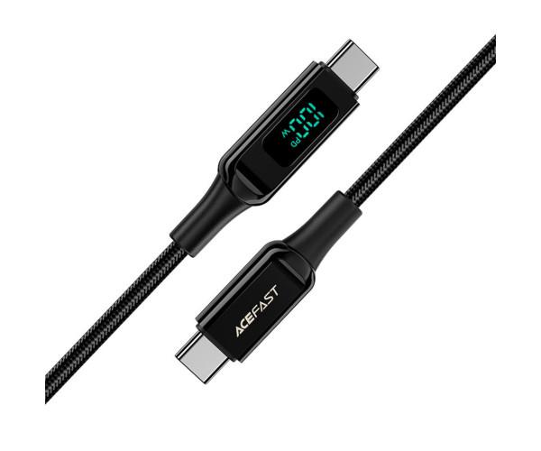 Кабель Data Acefast C6-03 Type-C-Type-C 5A 100W 2 м Black (06AFC6) - фото 2