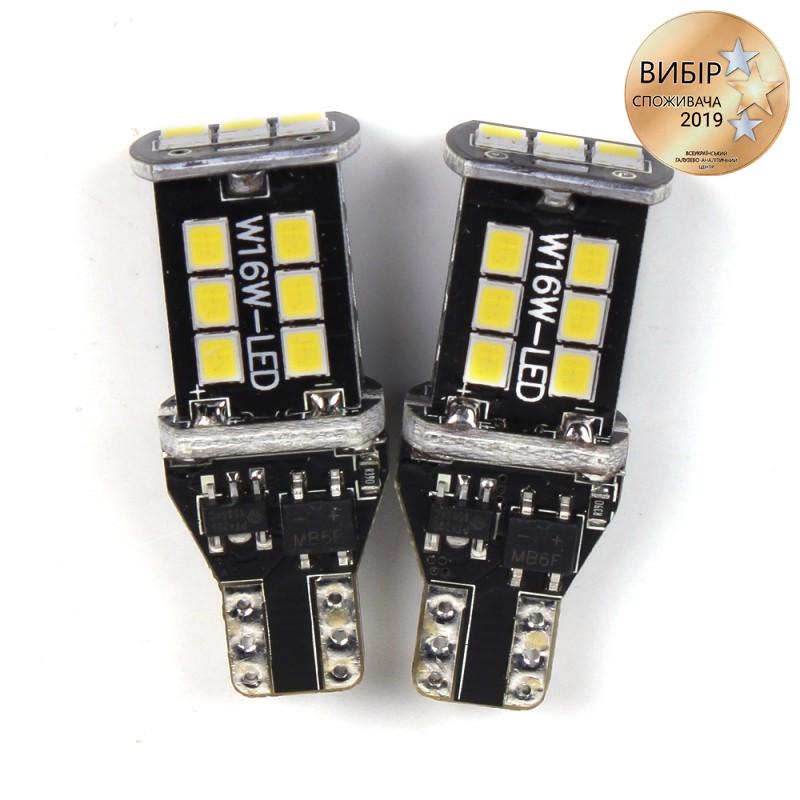 Лед лампочки для авто в габарити T15 W16W 3G-Series CARLAMP Led з обманкою Canbus 6000 К 900 Lm - фото 2 Лед лампочки для авто в габарити T15 W16W 3G-Series CARLAMP Led з обманкою Canbus 6000 К 900 Lm - фото 2