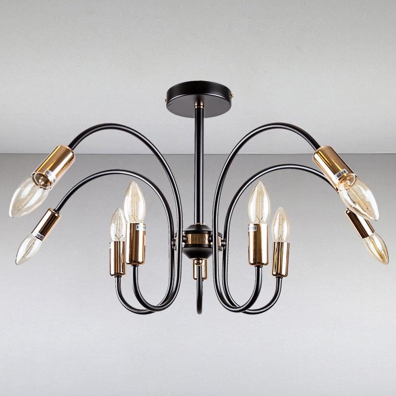 Люстра стельова Light House LS-13428-10 Чорний