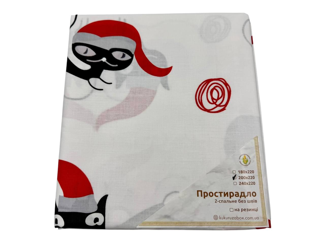 Простыня бязь Cats 200х220 см (G-cats293/x200) Простыня бязь Cats 200х220 см (G-cats293/x200)