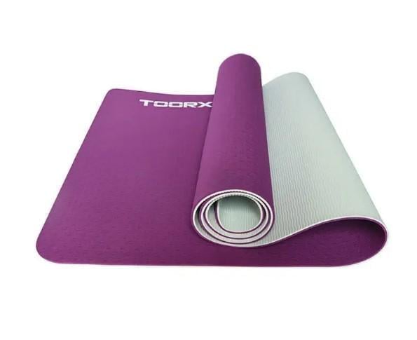 Килимок спортивний Toorx Yoga Professional TPE 183x60x0,6 см Burgundi/Perla (MAT-184)