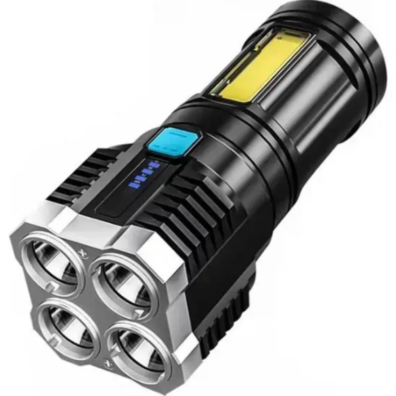 ᐉ Фонарь аккумуляторный L-S03 COB 4 LED с зарядкой от USB и боковым светом