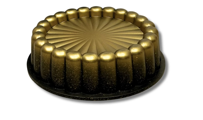Форма для запекания для кекса OMS с гранитным покрытием 26х7 см. Черно-золотой (33347884)