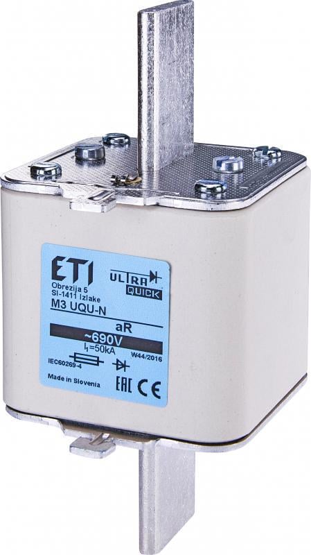 Запобіжник ножовий ETI M3UQU-N NH3 500A aR з плавкою вставкою (4335214)