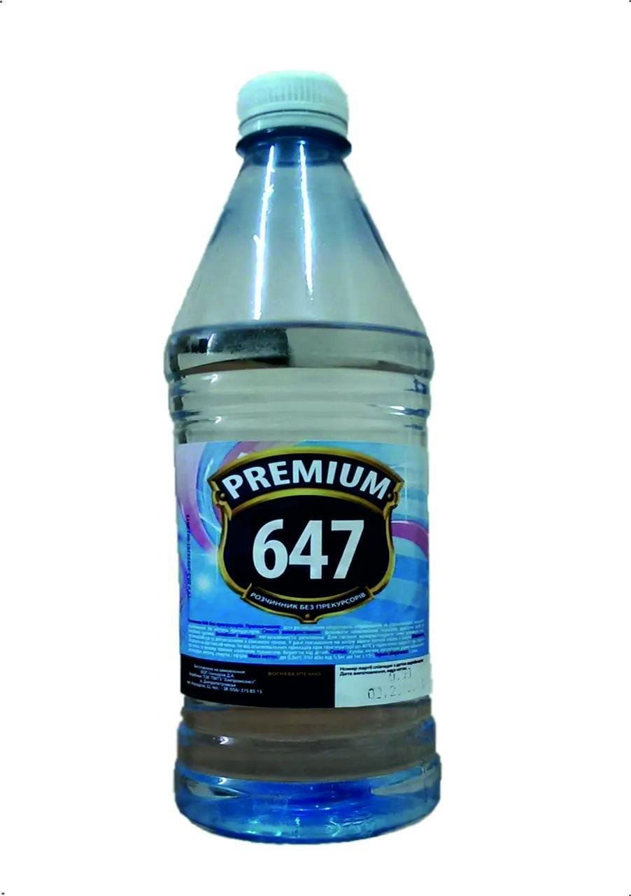Розчинник 647 для нітроцелюлозних ЛКМ 0,4 л/260 г (28715627)