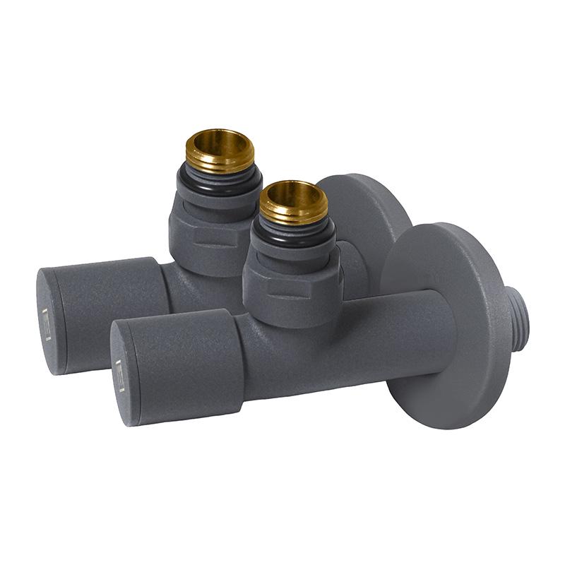 Комплект дизайн кранов Ideale Dante 1/2”x1/2” Антрацит