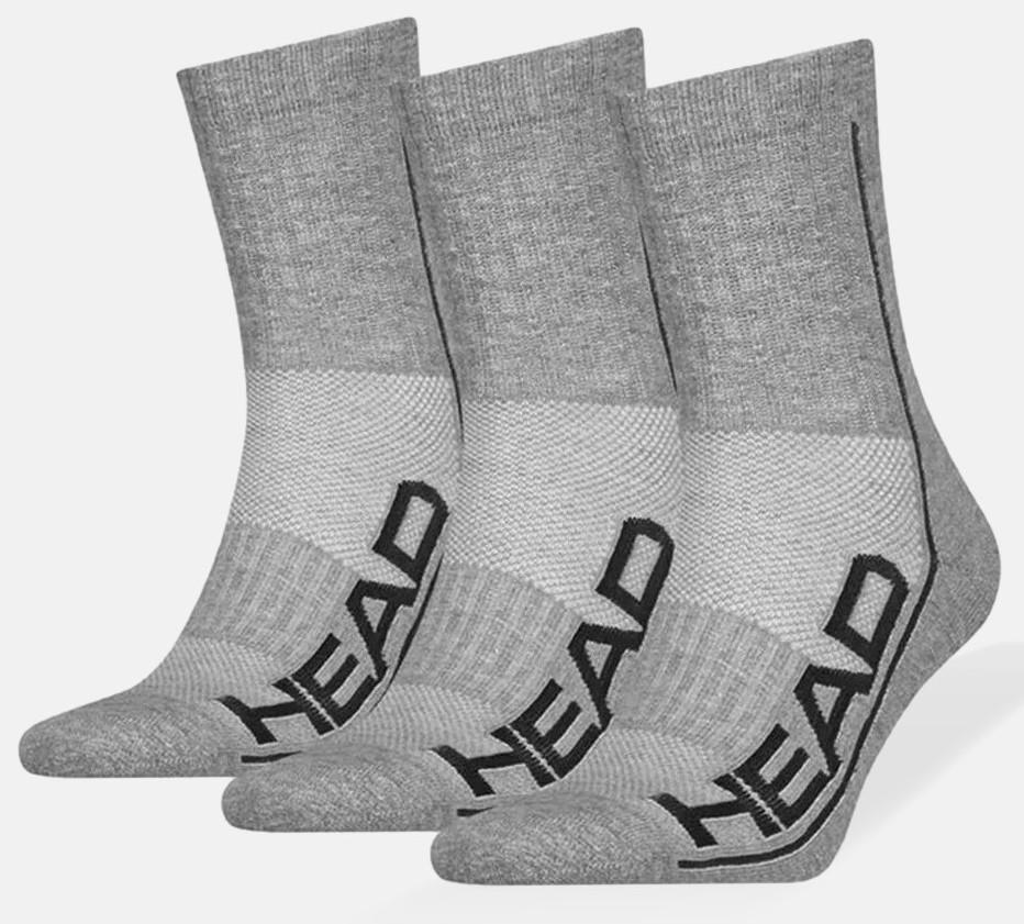Шкарпетки Head PERFORMANCE SHORT CREW 3P UNISEX р. 39-42 Сірий (791010001-011)