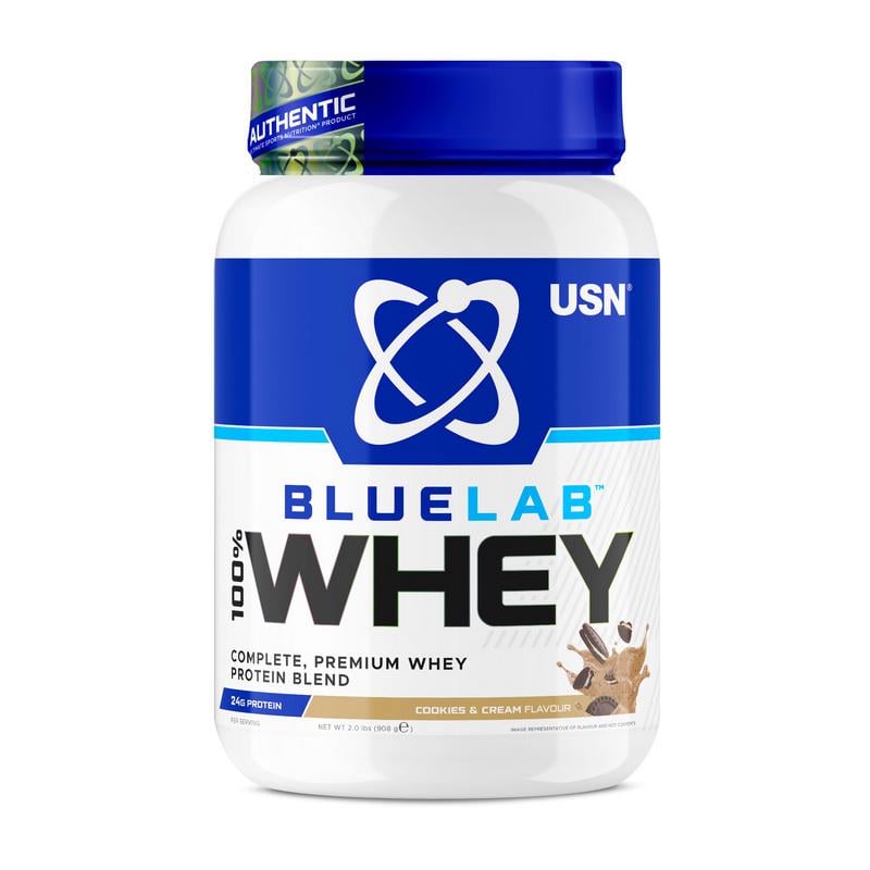 Протеїн сироватковий USN Blue Lab 100% Whey 908 г Печиво з кремом