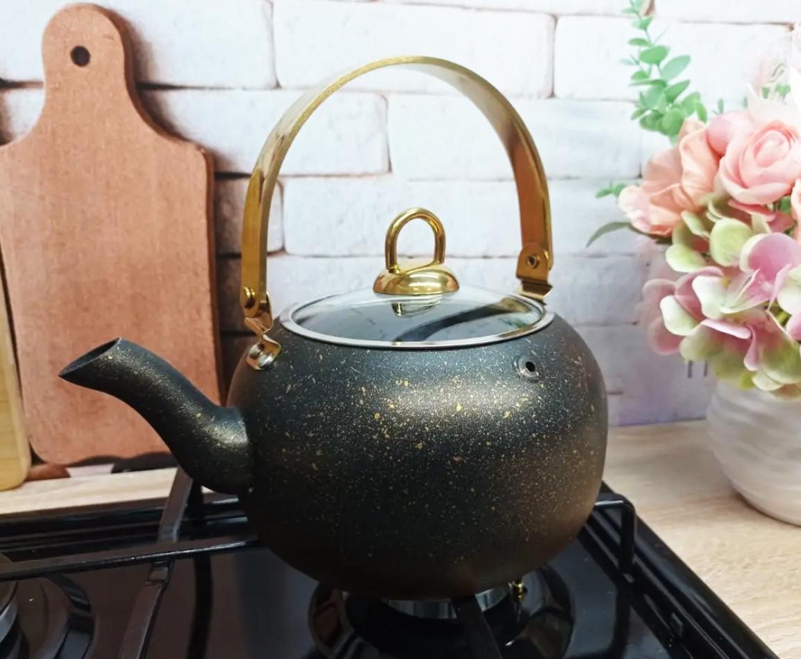 Чайник O.M.S. Collection 8212-L 2 л Чорно-золотий (1936365387) - фото 4 Чайник O.M.S. Collection 8212-L 2 л Чорно-золотий (1936365387) - фото 4