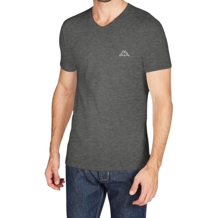 Футболка Kappa T-SHIRT MEZZA MANICA SCOLLO V K1311 Antracite 2XL Антрацитовий (57371-55)