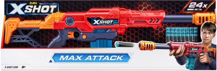 Бластер X-Shot Red Бластер Large Max Attack 3694R (193052040220)