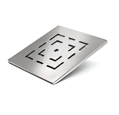 Трап МСН з дизайнерськими ґратами Лабіринт 122x122х5 мм з горизонтальним підключенням DN50 мм (L381 NА) - фото 3