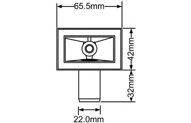 Перелив к кухонной мойке Mcalpine O/F-RECT-FL-BL прямоугольный (O/F-RECT-FL-BL) - фото 2