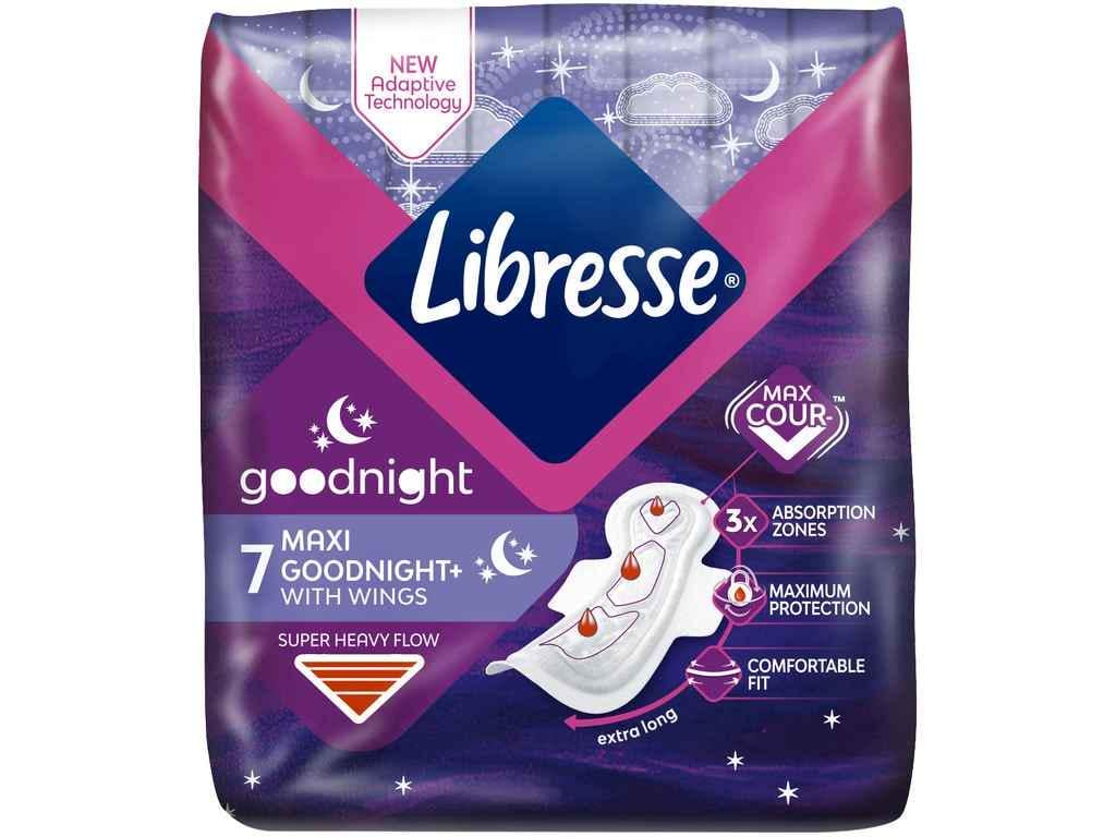 Прокладки гигиенические Libresse Maxi Goodnight ночные 4 к. 7 шт. (956504)