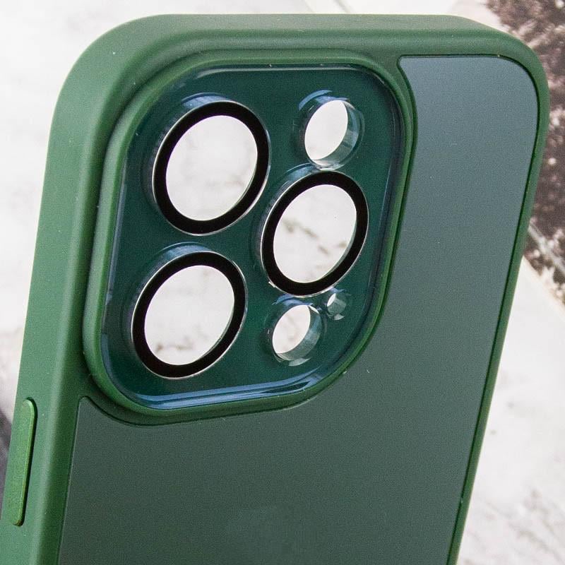 Протиударний Чохол TPU+Glass Sapphire Midnight для Apple iPhone 14 Pro (6.1") Зелений / Forest green - фото 5