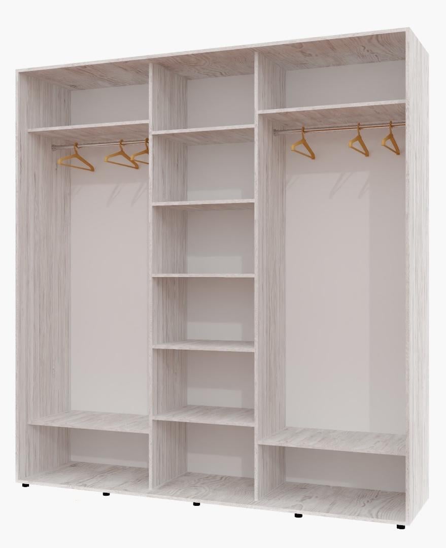 Корпус шафи-купе Алекса ШК-04 220х60х220 см Аляска - фото 1 Корпус шафи-купе Алекса ШК-04 220х60х220 см Аляска - фото 1