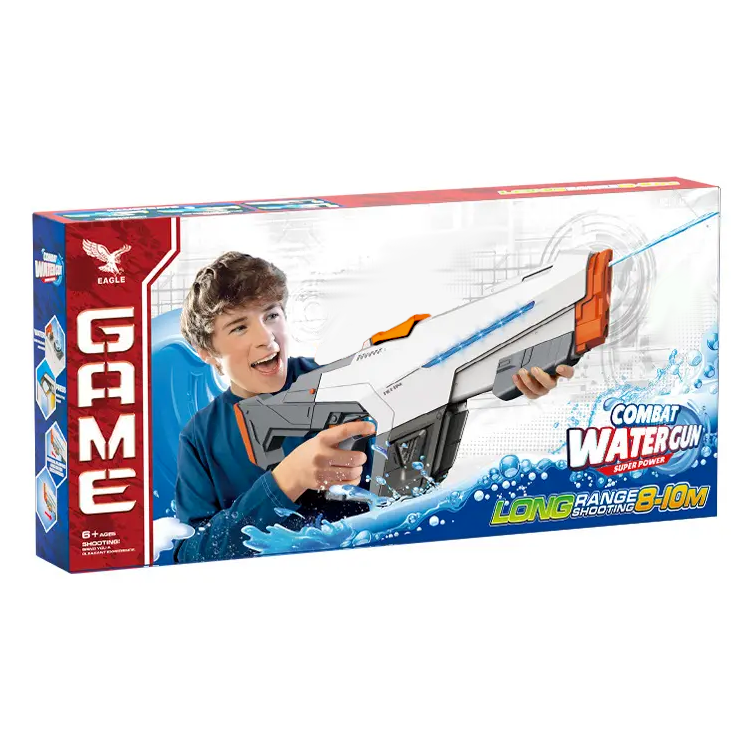 Водний бластер Combat Water Gun 2в1 з резервуаром для води 610 мл Білий (2267348669) - фото 7