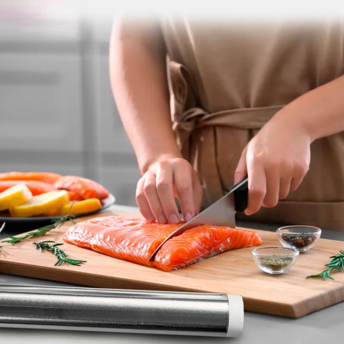 Фольга алюминиевая пищевая TOP PACK 44х150 м (TP2-111-1) - фото 9 Фольга алюминиевая пищевая TOP PACK 44х150 м (TP2-111-1) - фото 9