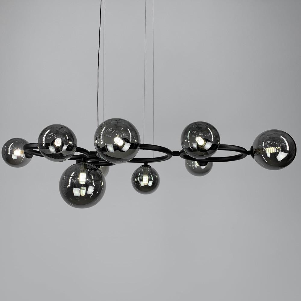 Люстра Gorizia на 9 графітових плафонів Чорний (sg 44/9 bk/gr) - фото 3 Люстра Gorizia на 9 графітових плафонів Чорний (sg 44/9 bk/gr) - фото 3