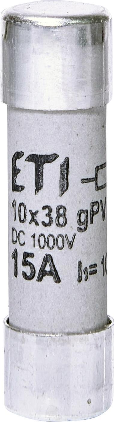 Запобіжник ETI CH 10x38 gPV 15A 1000V 10kA (2625112)
