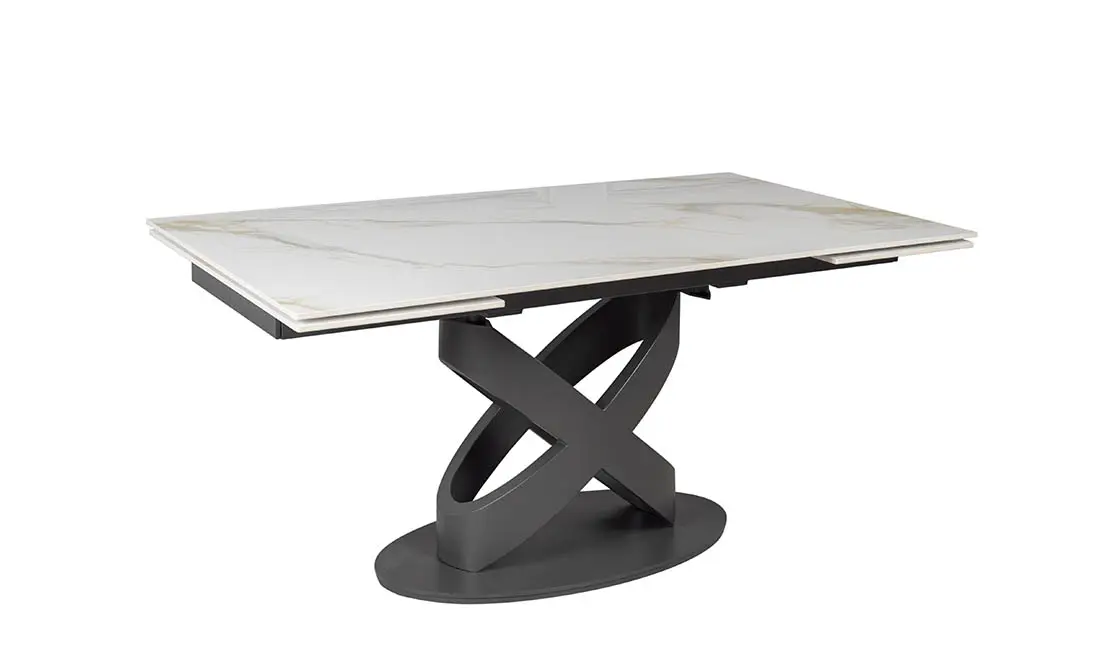 Стол Ричмонд раскладной 1600/2400х900х750 мм Молочный (701813)