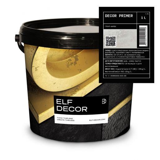 Грунт с кварцевой мукой ELF DECOR PRIMER для декоративных штукатурок 1 л (28265208)