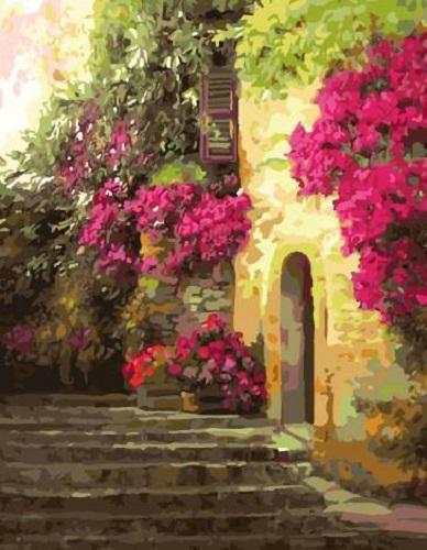 Картина по номерам Brushme Итальянский дворик 40x50 см (GX7541)