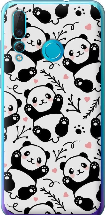Чехол на Huawei Nova 4 Панды (4318u-1632-42517)
