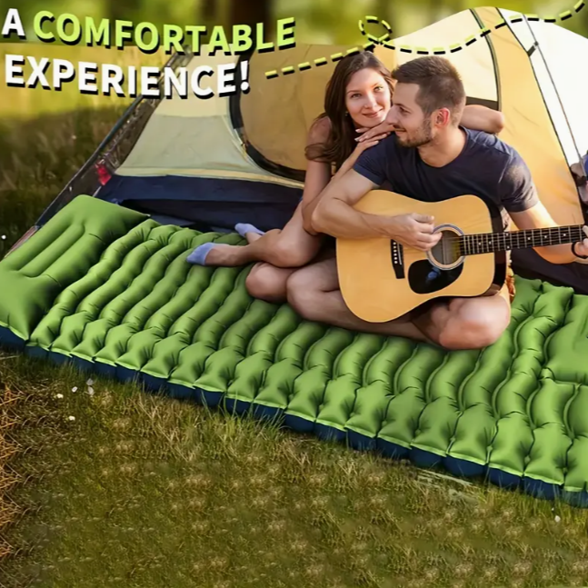 Килимок туристичний з вбудованою системою накачування та з подушкою 201x70 см (1408) - фото 4