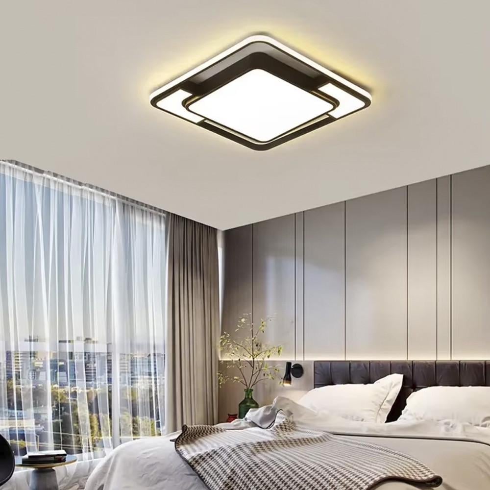 Люстра LED в квадратном корпусе 65х65 см Черный (C 025-520х520)