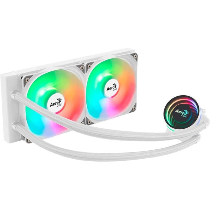 Система жидкостного охлаждения AeroCool Oasis L240 280 Вт 2200 об/мин 2x120 мм Белый (ACLA-OA24117.21)