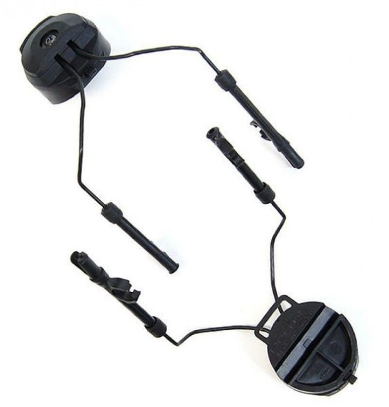 Кріплення для активних навушників FMA EX Headset and Helmet Rail Adapter Set GEN1 BK Black (16213) - фото 3