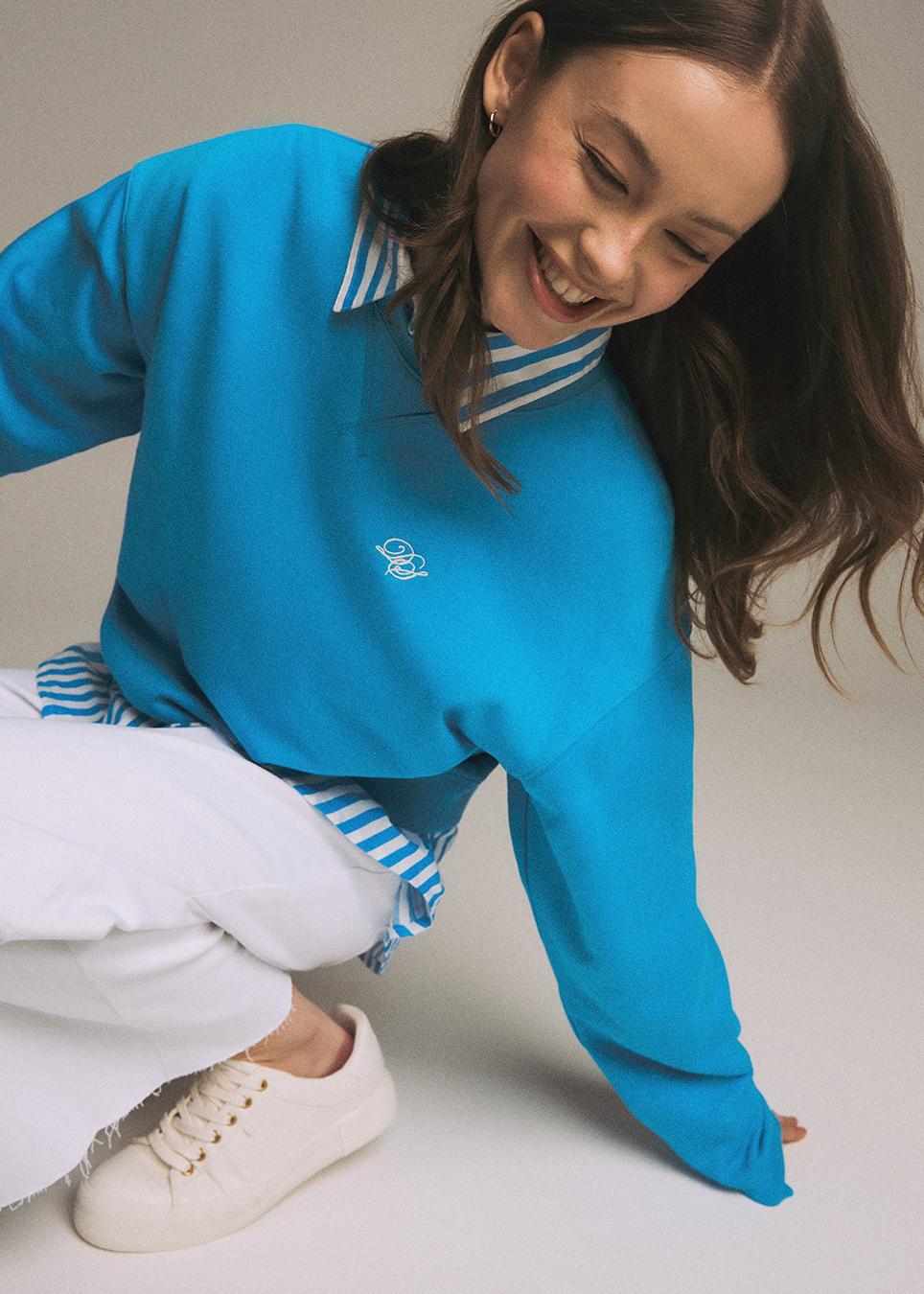 Свитшот женский Diverse VASTERA XS Лазурь (5905384120717) - фото 4 Свитшот женский Diverse VASTERA XS Лазурь (5905384120717) - фото 4