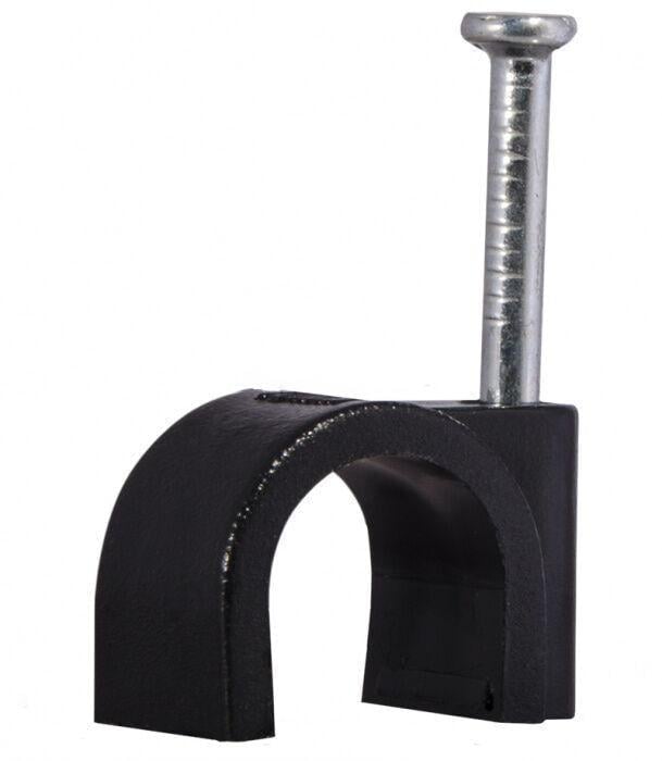 Скоба с гвоздем круглая АСКО-УКРЕМ 9 мм 100 шт./уп. Черный (29176730)