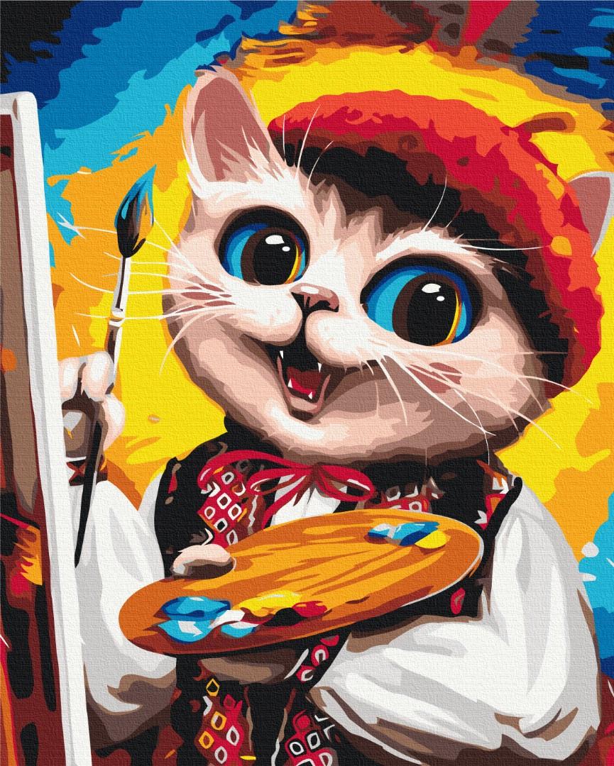 Картина по номерам Brushme Котик Художник Марианна Пащук 40x50 см (BS53381)