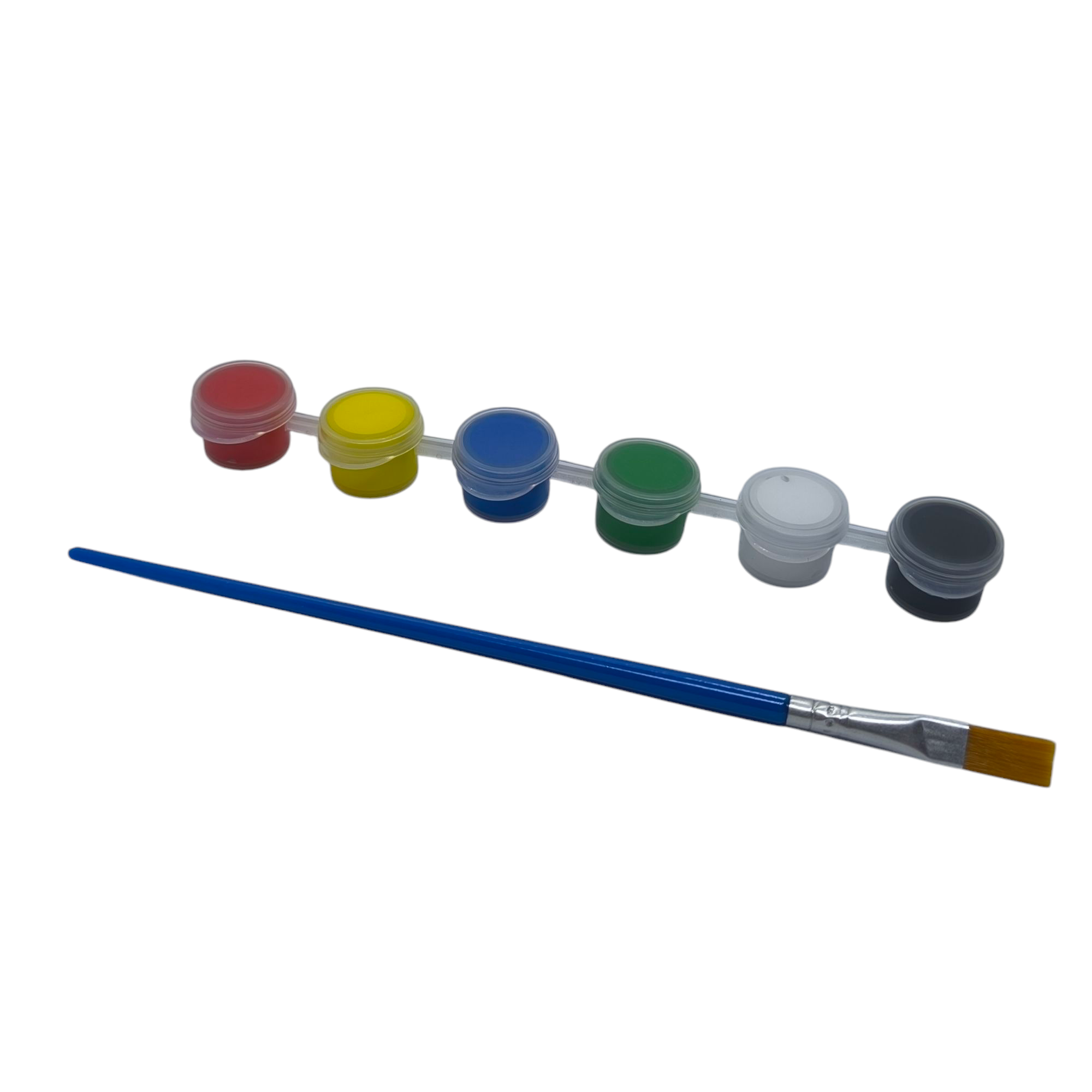 Краски акриловые с кисточкой по 2 мл 6 цветов (26394484)