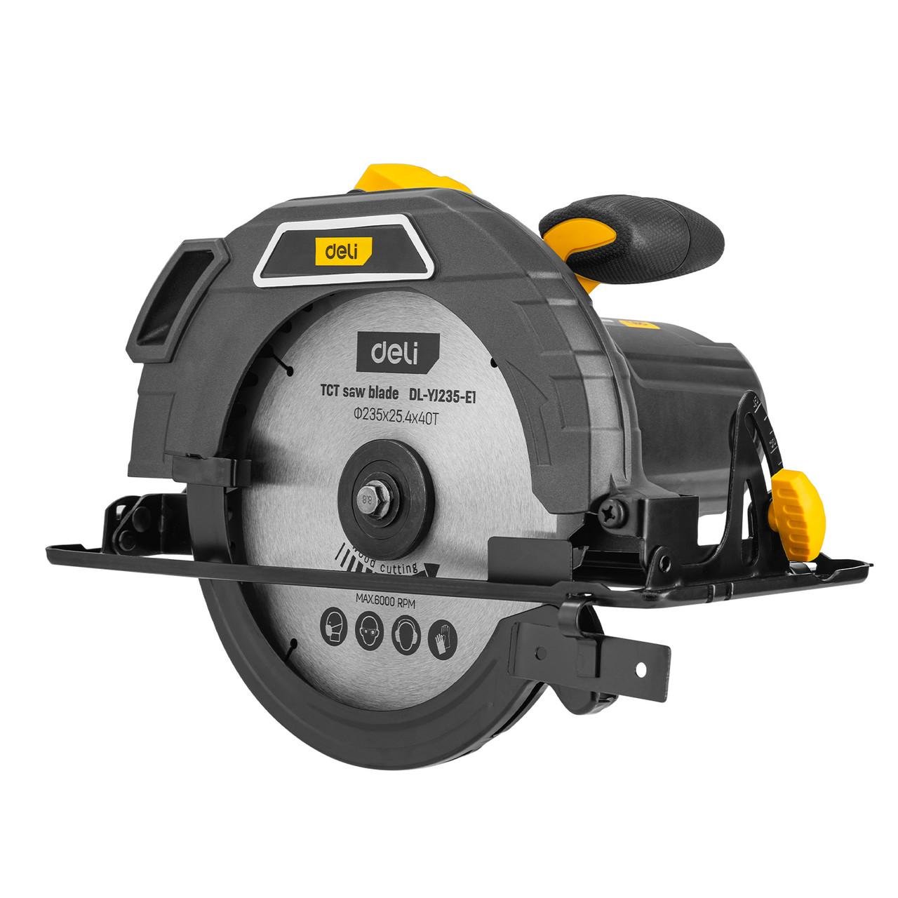 Пила циркулярна Deli Tols EDL-YJ235-E1 2200W9-1/4"40T (2591125202)
