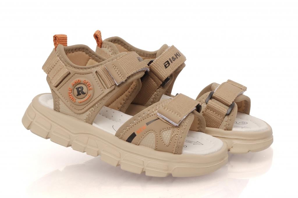 Cандали для мальчиков 11534 р. 27 Бежево-коричневый