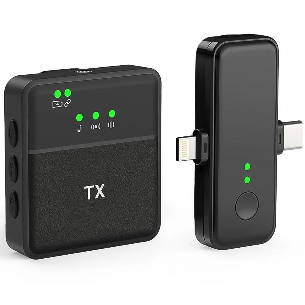 Радиомикрофон петличный Savetek P37 с Lightning и Type-C разъемами для iPhone/Android