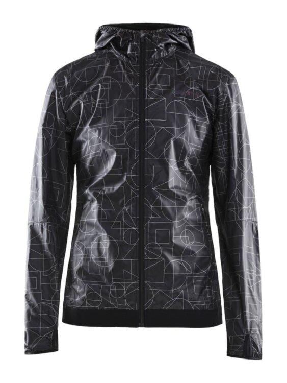 Женская ветровка CRAFT Lumen Wind Jacket 1907683-155999 P S Shapes/Black - фото 1