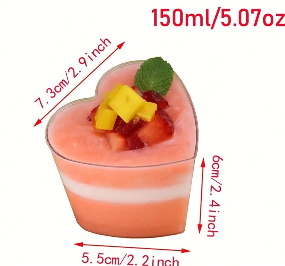 Стакан пластиковий для десертів з кришкою Серце малий 10 шт. (2825583778) - фото 3 Стакан пластиковий для десертів з кришкою Серце малий 10 шт. (2825583778) - фото 3