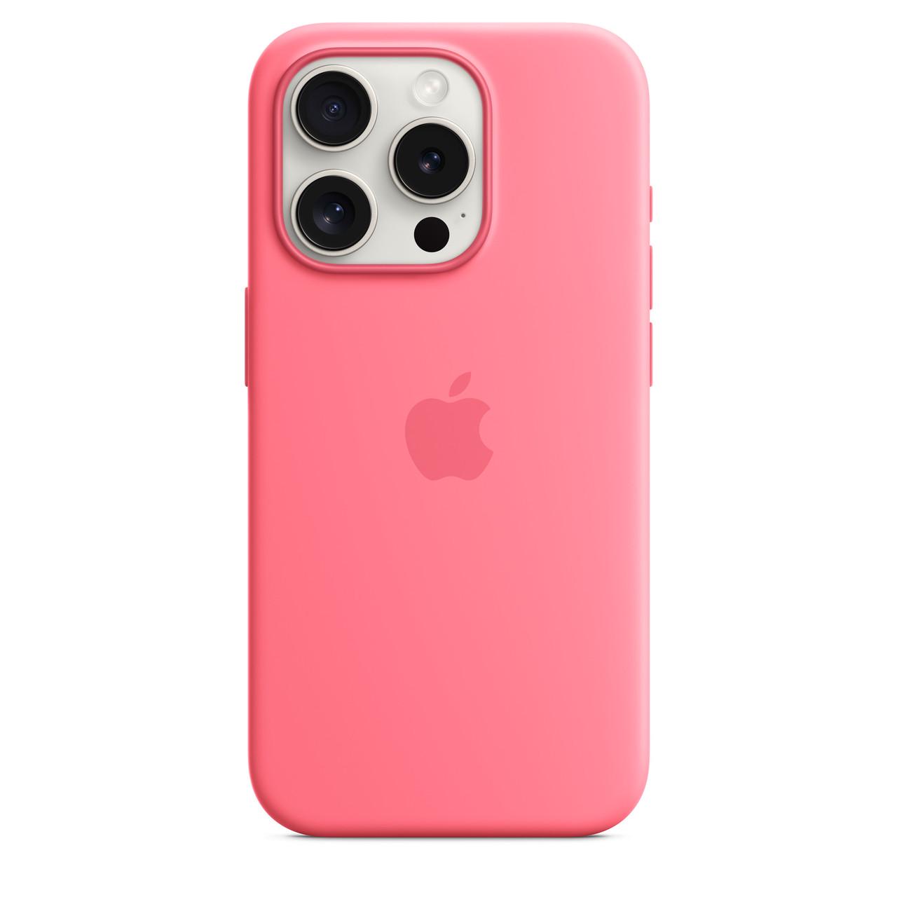 Чехол накладка Apple Silicone Case with MagSafe for iPhone 15 Pro Pink (HC) Чехол накладка Apple Silicone Case with MagSafe for iPhone 15 Pro Pink (HC)