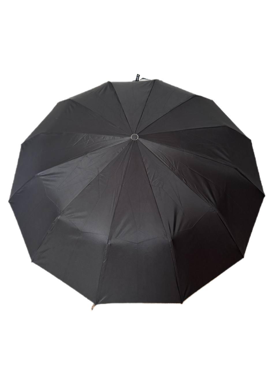 Парасолька-автомат SKS 12 шестисегментних спиць з системою антивітер Чорний - фото 7 Парасолька-автомат SKS 12 шестисегментних спиць з системою антивітер Чорний - фото 7