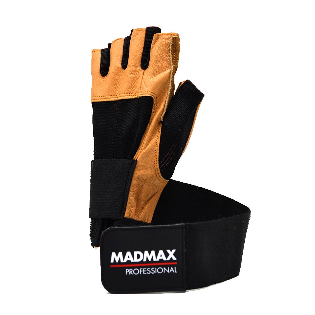 Перчатки для фитнеса MadMax MFG-269 Professional XL Brown (21462899) - фото 2