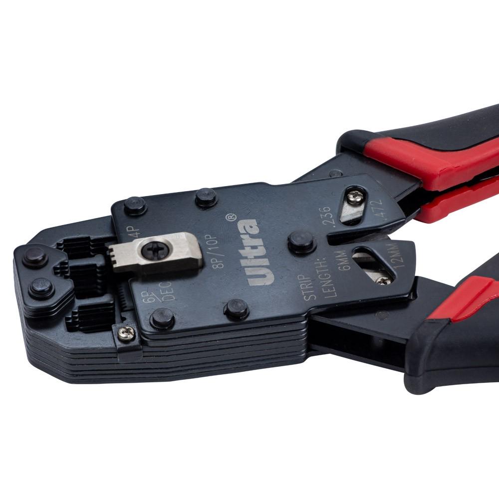 Кліщі для обтиску телекомунікаційних конекторів 4Р4С 6Р6С 8Р8С 10Р10С з тріскачкою ULTRA (4372002) - фото 5 Кліщі для обтиску телекомунікаційних конекторів 4Р4С 6Р6С 8Р8С 10Р10С з тріскачкою ULTRA (4372002) - фото 5