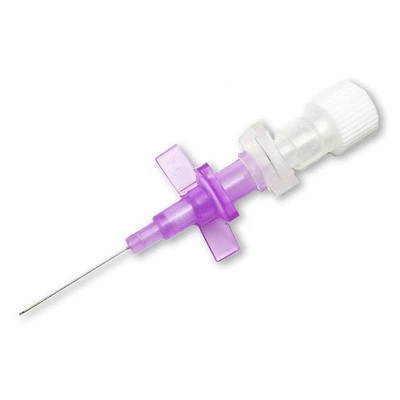 Катетер внутривенный с крылышками без клапана 26G 100 шт. Фиолетовый