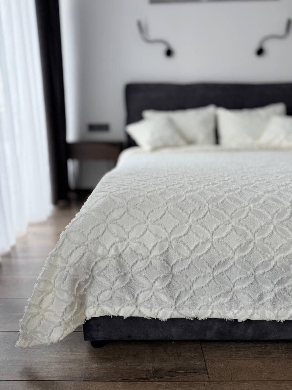 Покрывало Фрея 140x250 см Молочный (21621-2-140x250cm) - фото 11 Покрывало Фрея 140x250 см Молочный (21621-2-140x250cm) - фото 11