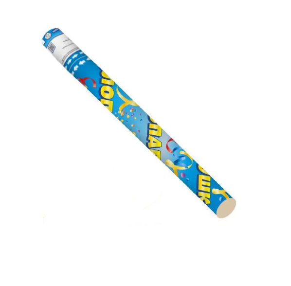 Пневмохлопушка серпантин бумажный 30 см Разноцветный (9309)