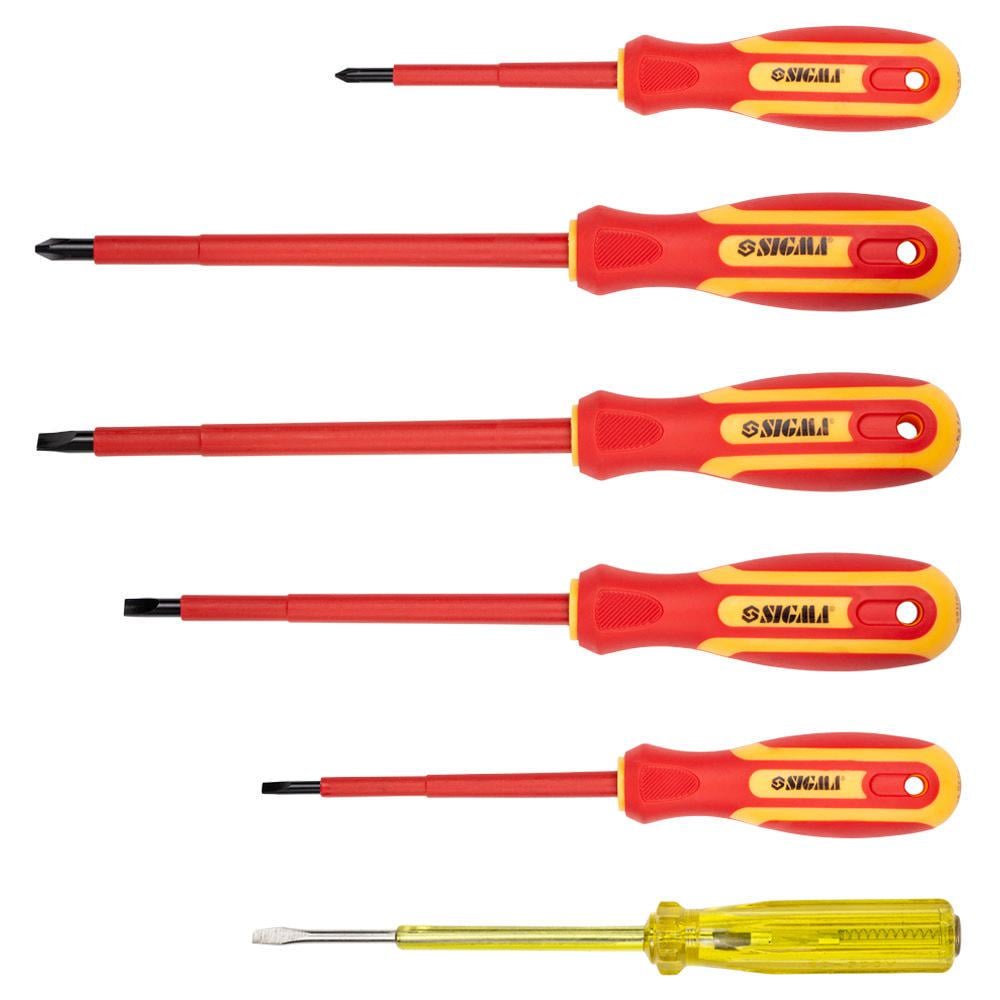 Набір діелектричних викруток Sigma CrV 5 шт. та фазомір 250V (4001071)